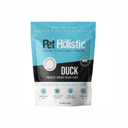 Pet Holistic Freeze Dried Cat Food - Duck 14oz