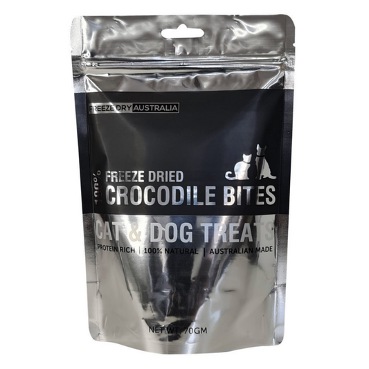 Freeze Dry Australia Crocodile Bites 70g