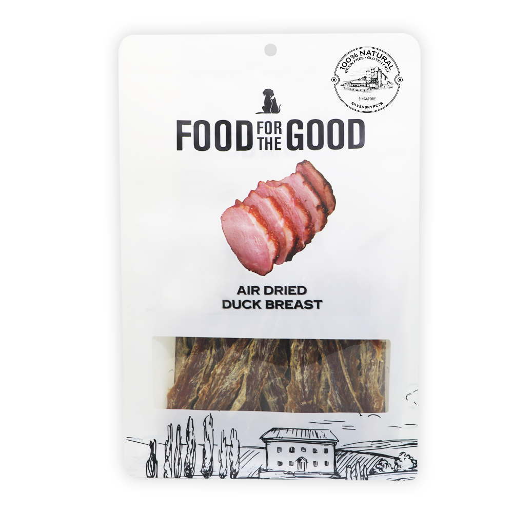 Food For The Good Air Dried Cat & Dog Treats - Duck Breast 300g