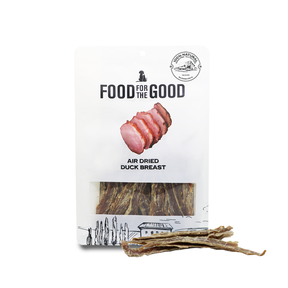 Food For The Good Air Dried Cat & Dog Treats - Duck Breast 300g