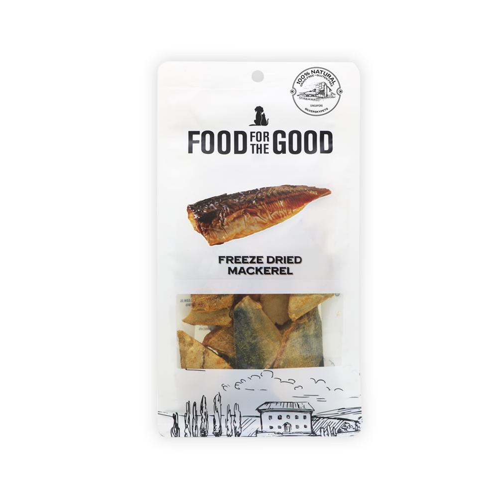 Food For The Good Freeze Dried Cat & Dog Treats - Mackerel 70g