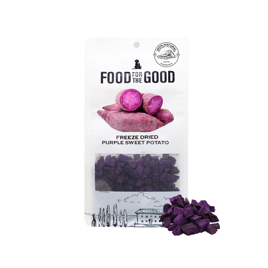 Food For The Good Freeze Dried Cat & Dog Treats - Purple Sweet Potato 100g