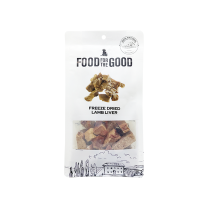Food For The Good Freeze Dried Cat & Dog Treats - Lamb Liver 70g
