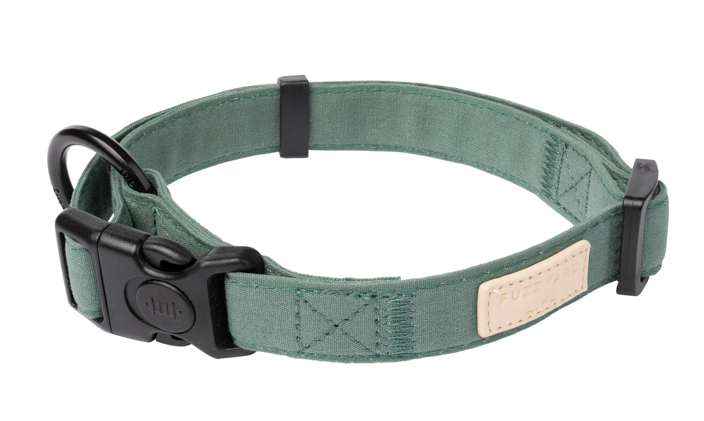 FuzzYard Life Dog Collar - Myrtle Green (3 Sizes)