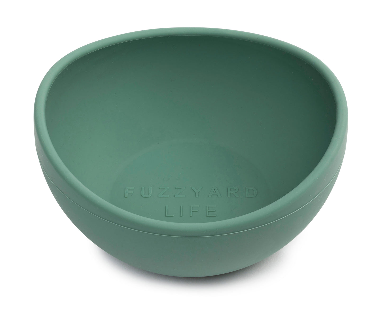 FuzzYard Life Silicone Dog Feeding Bowl - Myrtle Green (3 Sizes)