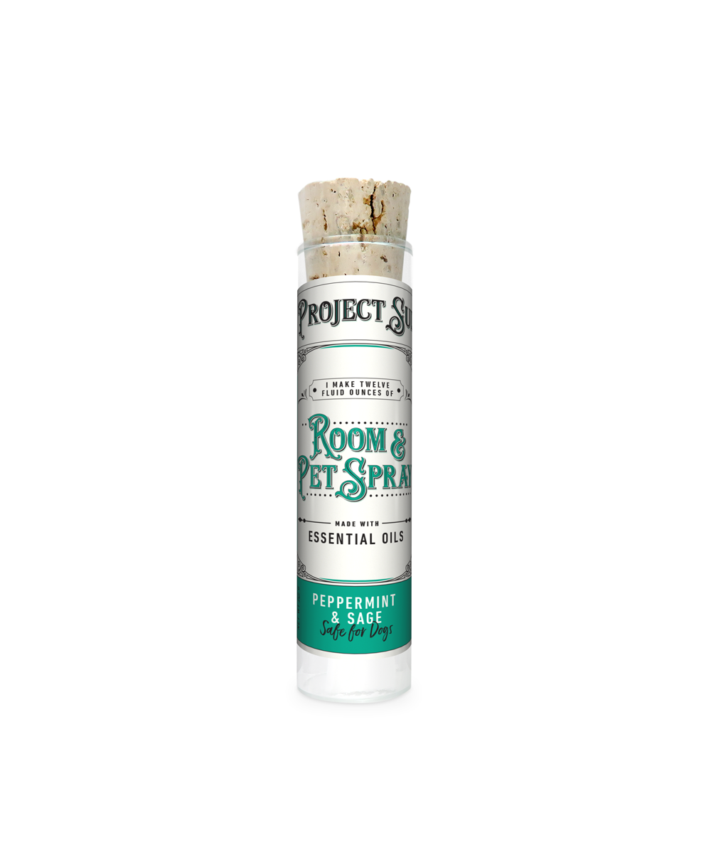 Project Sudz Room & Pet Spray - Peppermint & Sage 10 gm (makes 12 fl oz)