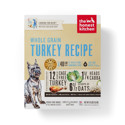 The Honest Kitchen Dehydrated Whole-Grain Dog Food - Turkey Recipe (Keen) (2 sizes)