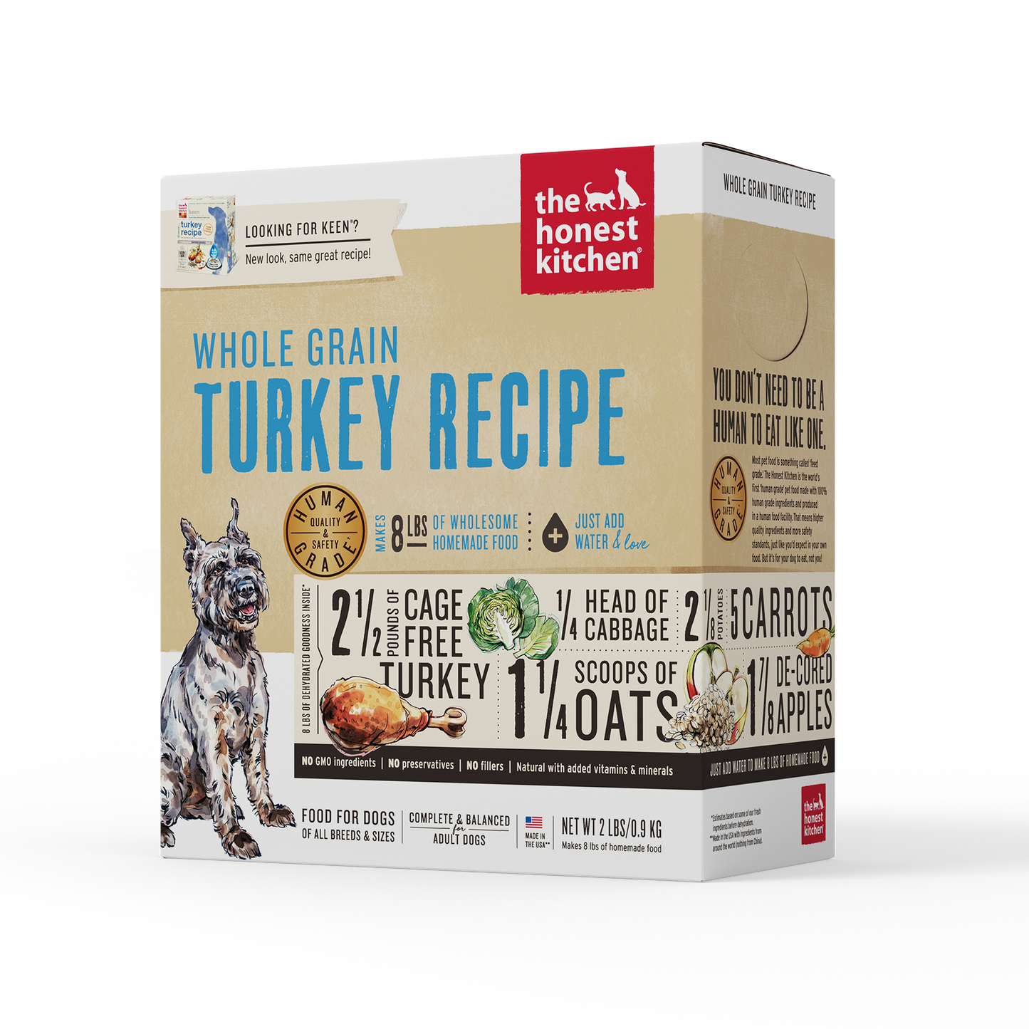 The Honest Kitchen Dehydrated Whole-Grain Dog Food - Turkey Recipe (Keen) (2 sizes)