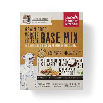 The Honest Kitchen Dehydrated Grain-Free Veggie, Nut & Seed Dog Base Mix (Kindly) (2 Sizes)
