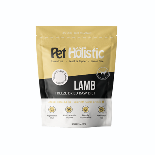 Pet Holistic Freeze Dried Dog Food - Lamb 14oz
