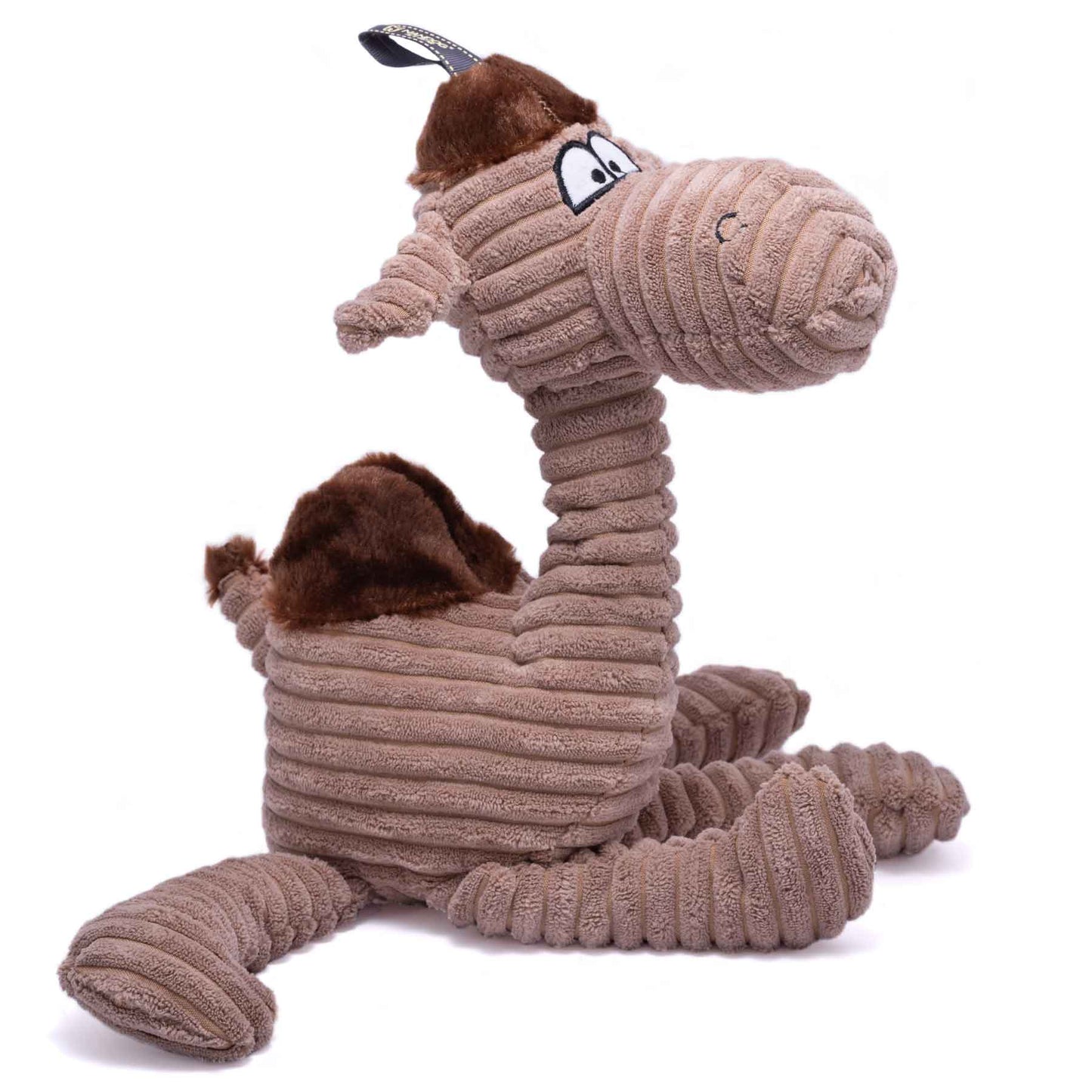 Nandog My Bff Camel Soft Corduroy Luxe Plush Squeaker Toy