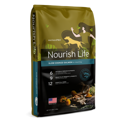 NurturePro Nourish Life Salmon Formula for Adult Dog Dry Food (3 Sizes)