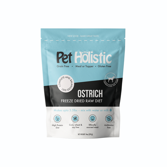 Pet Holistic Freeze Dried Dog Food - Ostrich 11.5oz