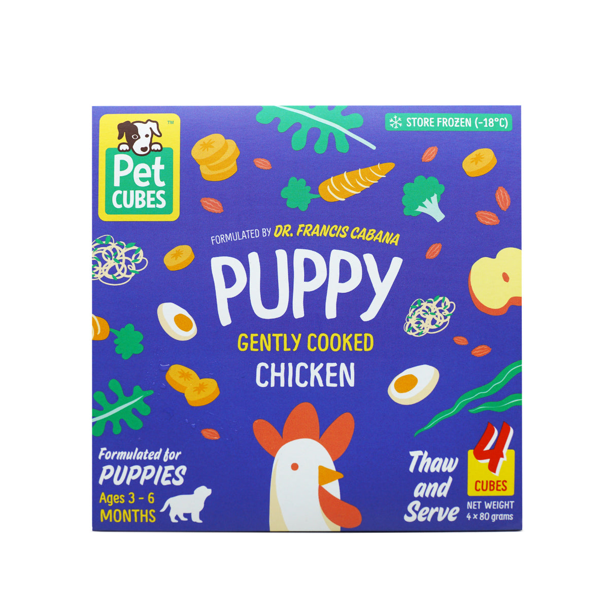 PetCubes Gently Cooked Puppy Dog Food - Chicken (2 Sizes)