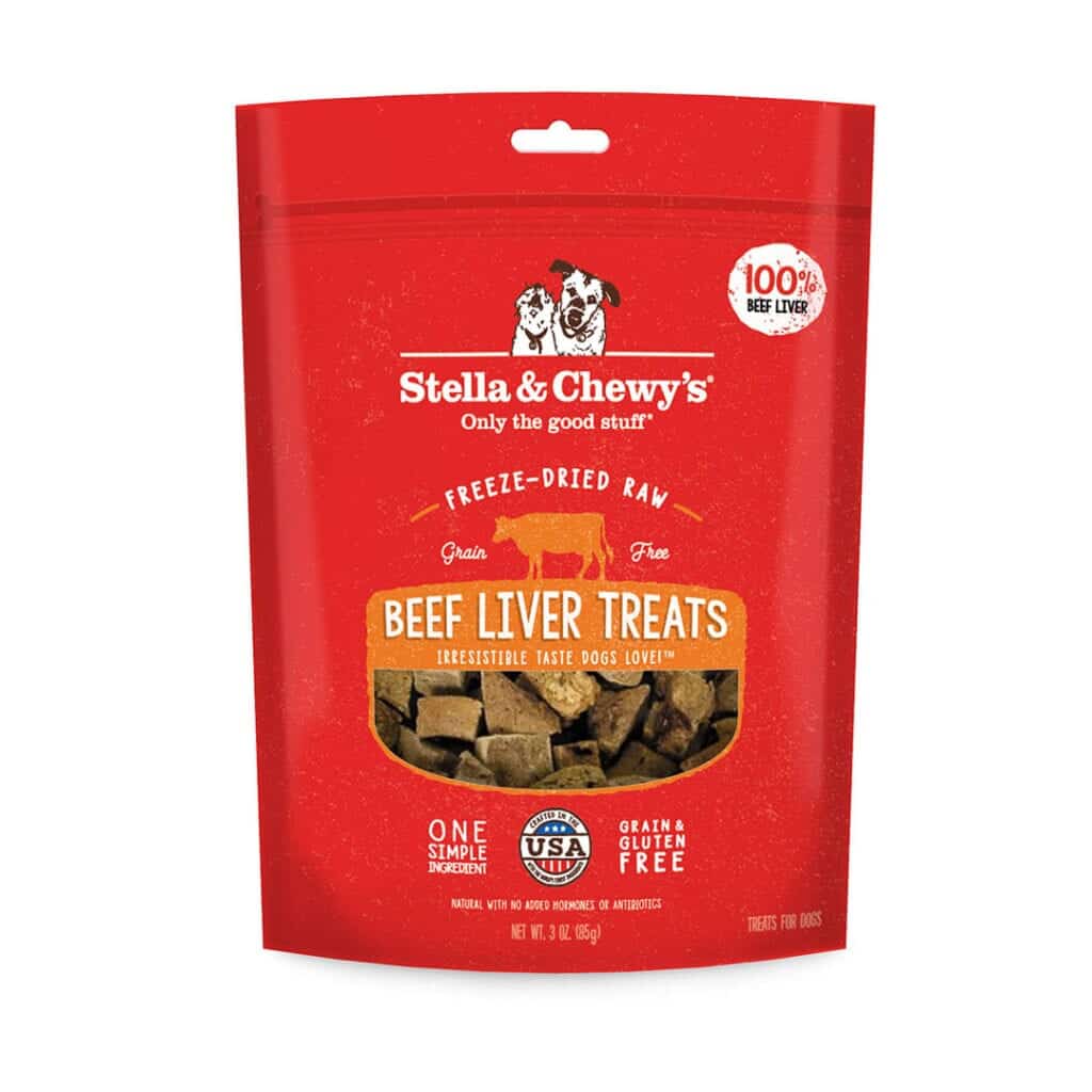 Stella and Chewy's Freeze Dried Beef Liver Dog Treats 3oz