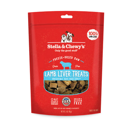 Stella and Chewy's Freeze Dried Lamb Liver Dog Treats 3oz