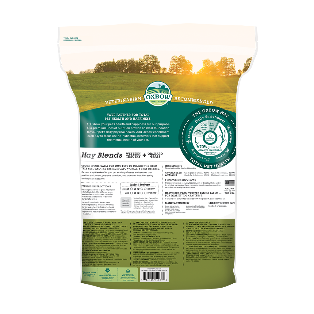 Oxbow Western Timothy & Orchard Grass Hay Blends (3 Sizes)