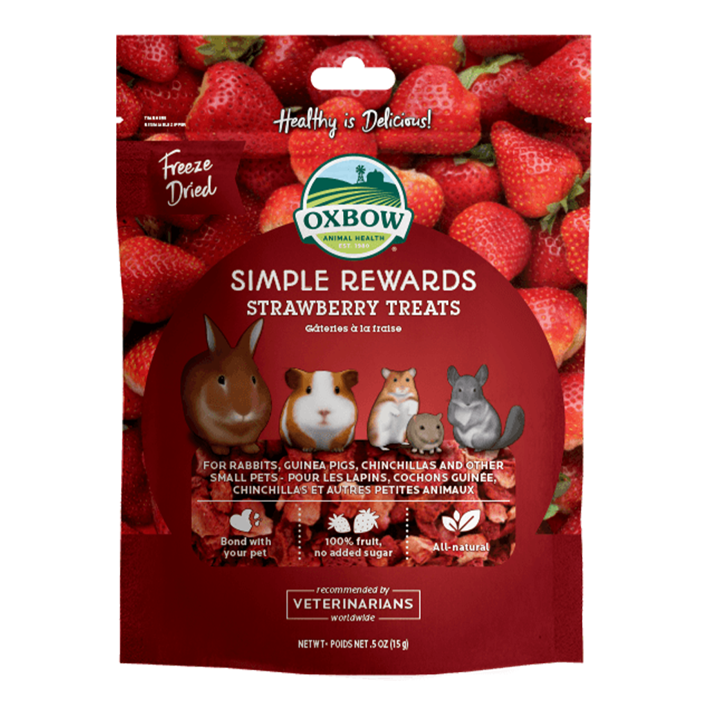 Oxbow Simple Rewards Freeze Dried Strawberry Treat 0.50oz