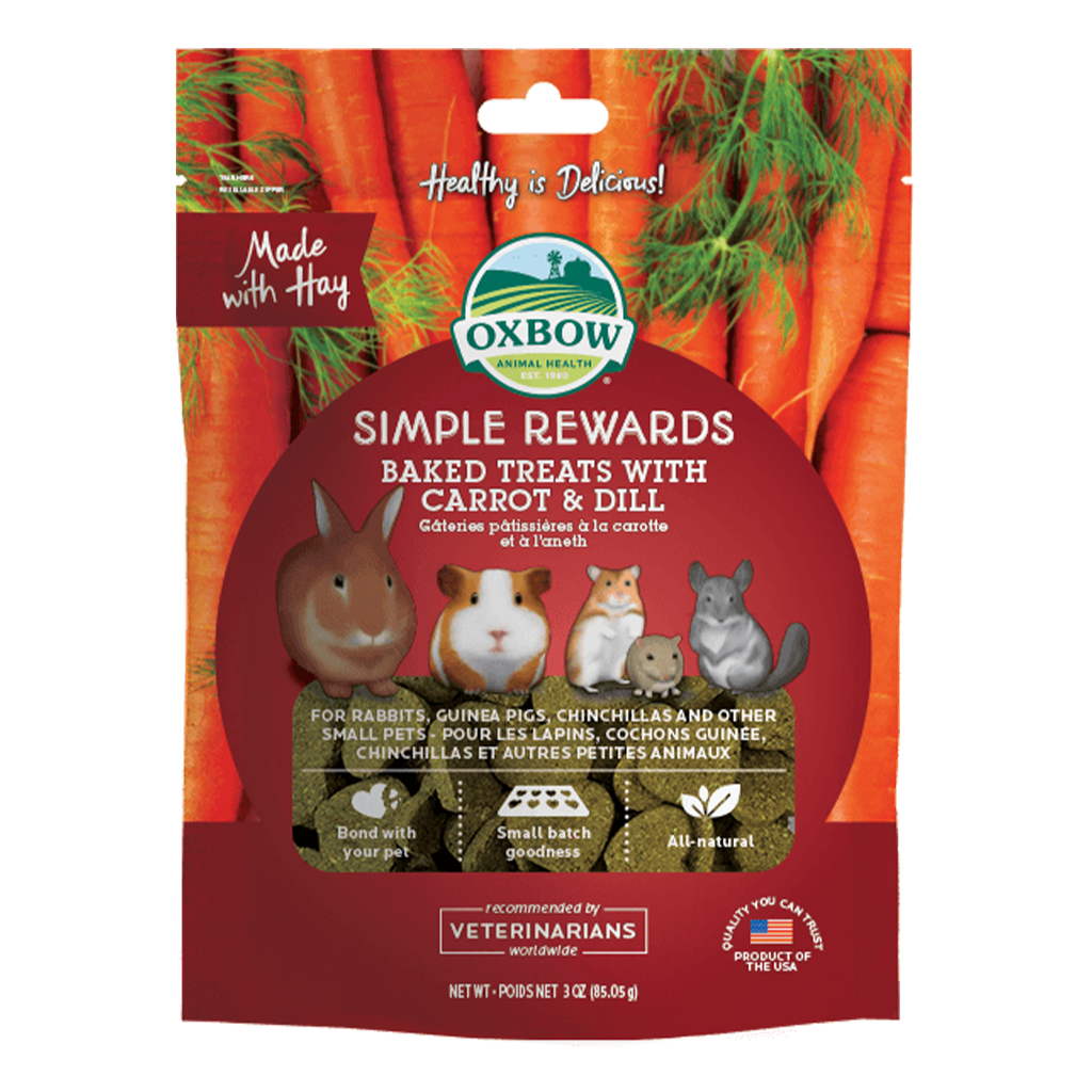 Oxbow Simple Rewards Baked Treats With Carrot And Dill 3oz