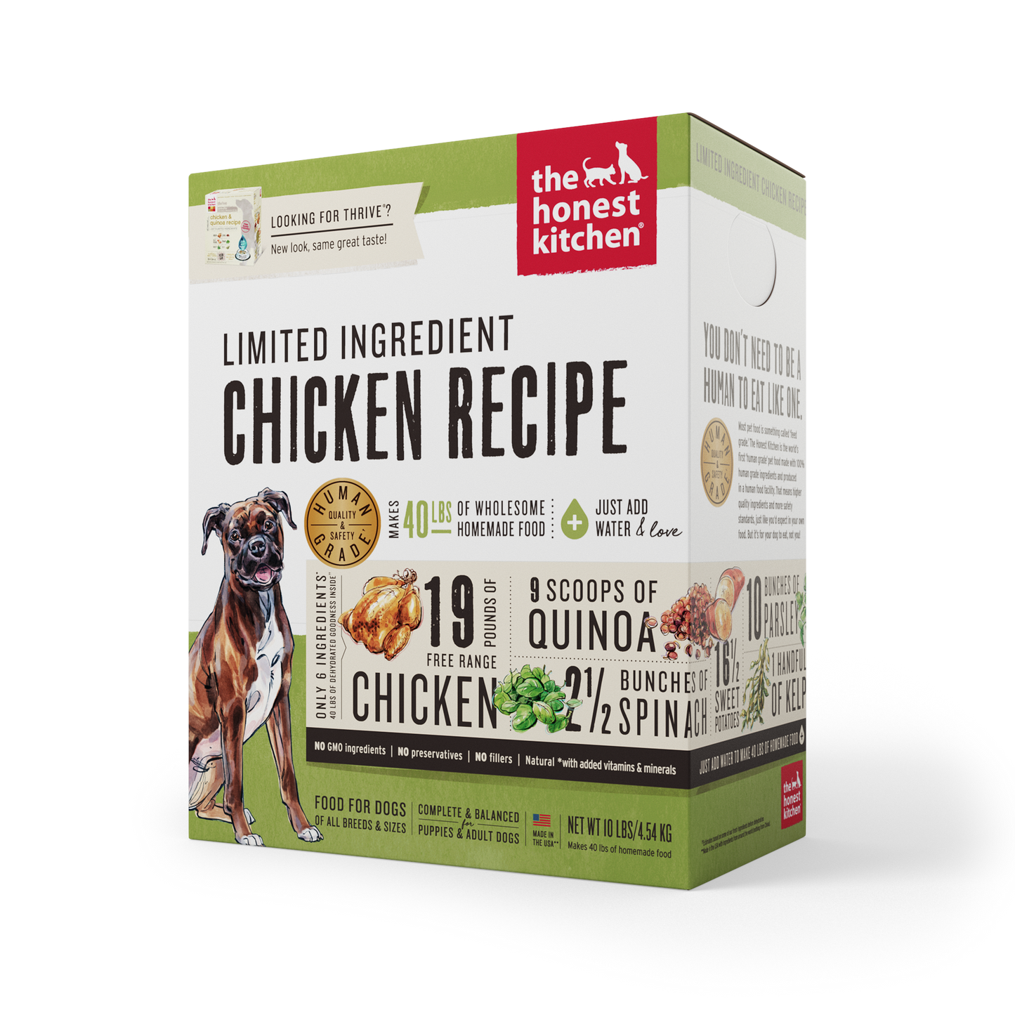 The Honest Kitchen Dehydrated Limited Ingredients Dog Food - Chicken Recipe (Thrive) (2 Sizes)