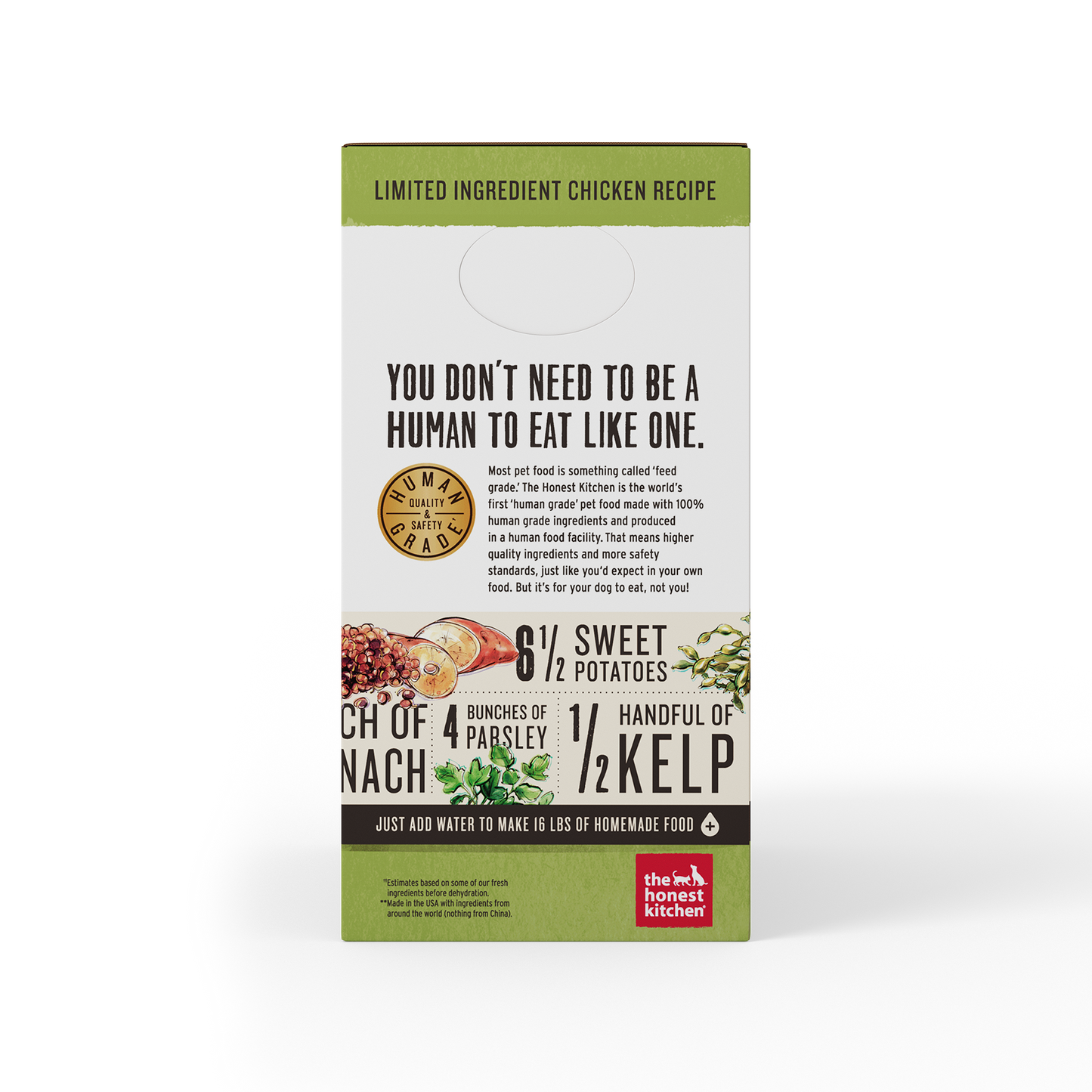 The Honest Kitchen Dehydrated Limited Ingredients Dog Food - Chicken Recipe (Thrive) (2 Sizes)