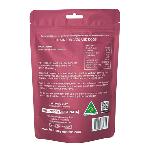 [BUNDLE] Freeze Dry Australia Dog & Cat Treats - Venison Cookie 100g