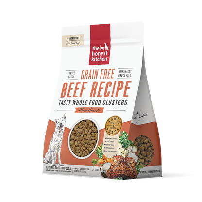 The Honest Kitchen Whole Food Clusters Grain-Free Beef Dog Food- 5lbs