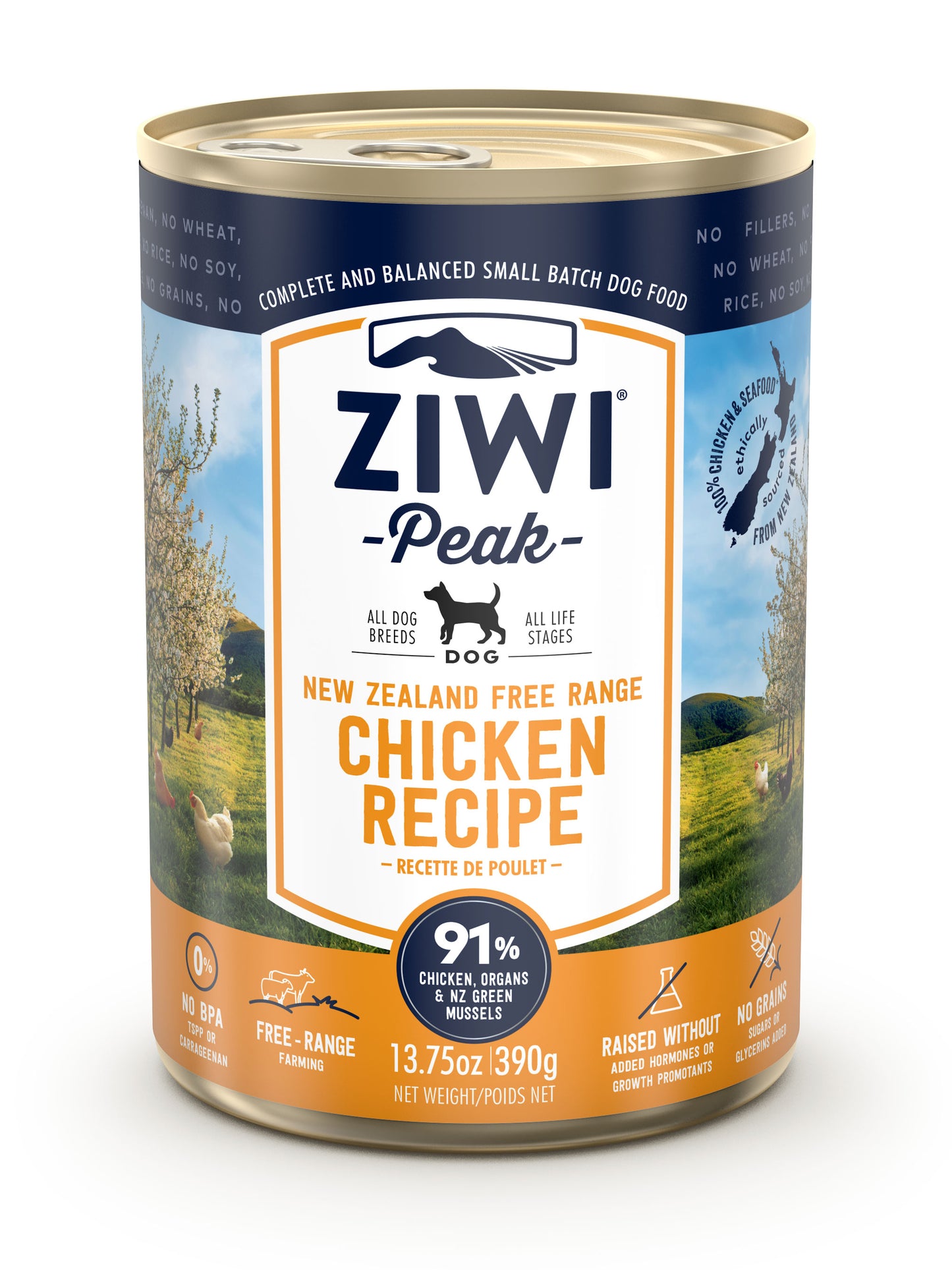 ZIWI Peak Chicken Canned Dog Food (390g)