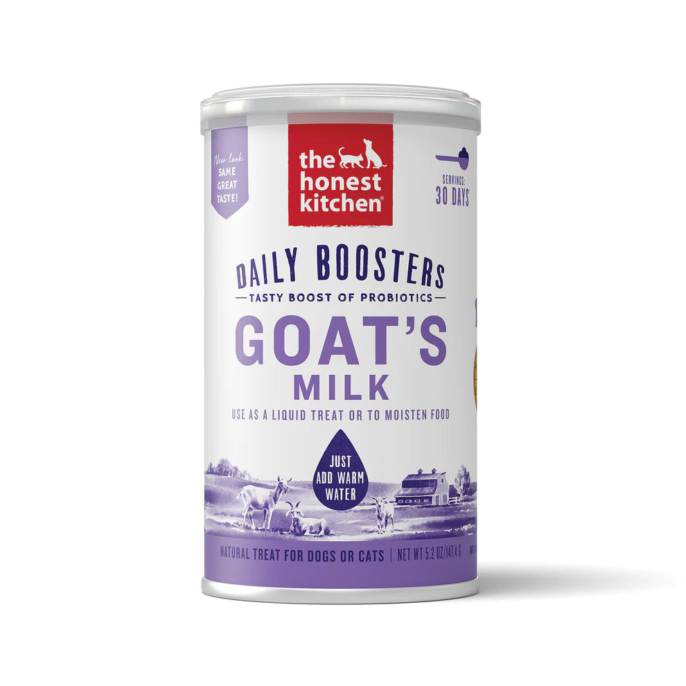 The Honest Kitchen Daily Boosts Instant Goat's Milk with Probiotics For Cats and Dogs - 5.2 oz canister